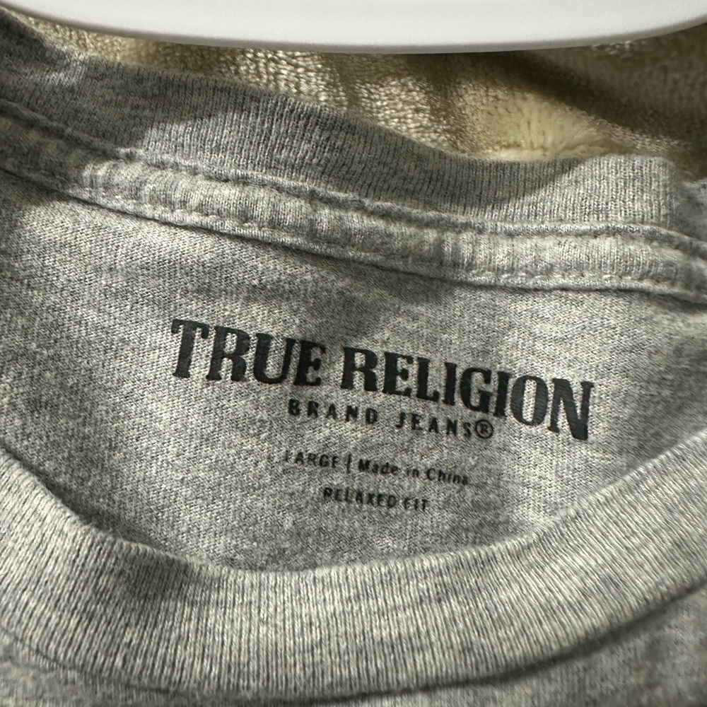 True Religion Heather Gray Tee - Picture 3 of 3